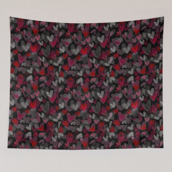 Item preview, colorful heart with black background designed and sold by PKK007.