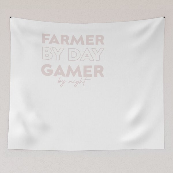 Item preview, farmer by day gamer by night designed and sold by designreb.