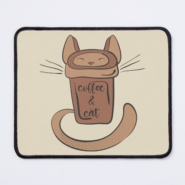 Item preview, Halftone textured typography coffee and cat on paper cup designed and sold by CutieBlue.