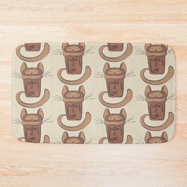 Item preview, Halftone textured typography coffee and cat on paper cup designed and sold by CutieBlue.