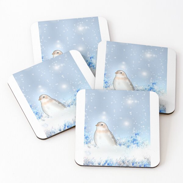 Item preview, Cool Nature Snow Bunting- Wild Life Winter Birds designed and sold by Midnightviera.