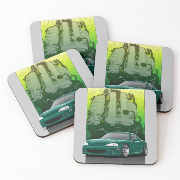 Item preview, MX5 / Miata NB MK2 con fondo de motor (verde) designed and sold by ArtyMotive.
