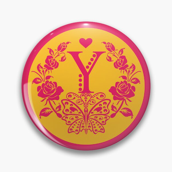 Item preview, Roses, Heart and Butterfly Monogram Y designed and sold by ClownFishArts.