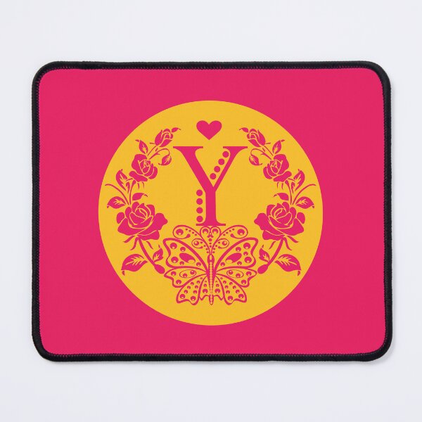 Item preview, Roses, Heart and Butterfly Monogram Y designed and sold by ClownFishArts.
