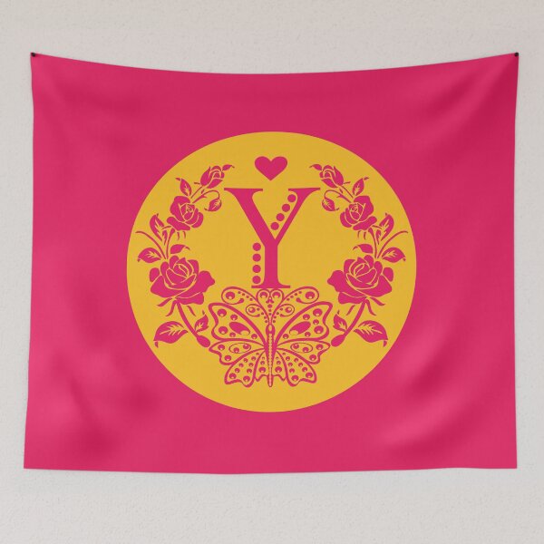 Item preview, Roses, Heart and Butterfly Monogram Y designed and sold by ClownFishArts.