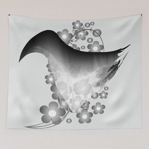 Item preview, grey tone fantasy bird designed and sold by Robert Elfferich.