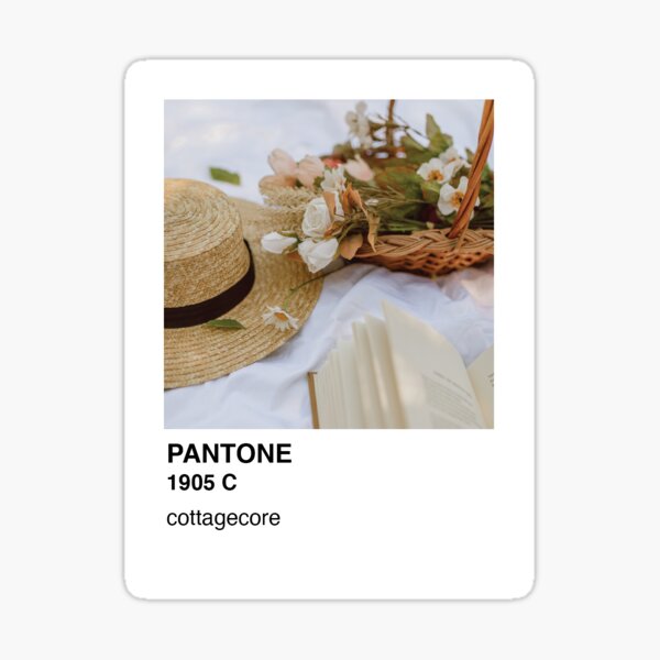 Pantone Cottagecore Aesthetic Sticker And Phone Case Sticker For Sale By Emmalouvideos Redbubble