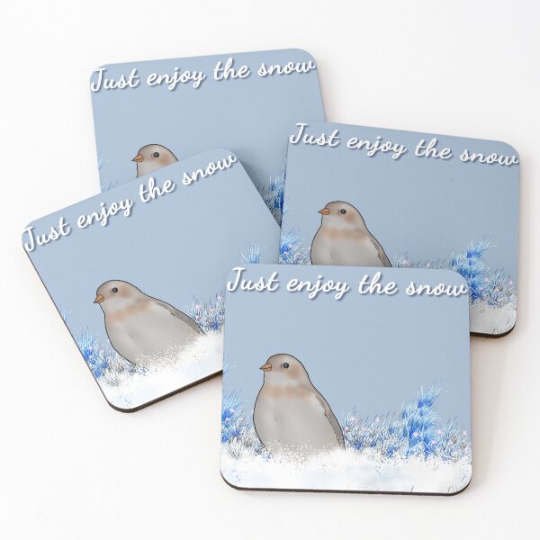 Item preview, Cute snow bunting- Wild Life Winter Birds designed and sold by Midnightviera.