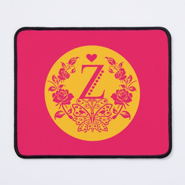 Item preview, Roses, Heart and Butterfly Monogram Z designed and sold by ClownFishArts.