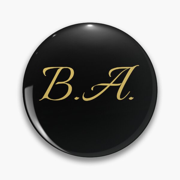 Item preview, BA Initials | Gold Lettering | Personalised Gifts designed and sold by Avo And Sriracha.