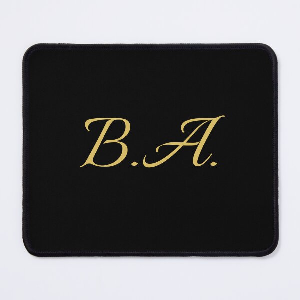 Item preview, BA Initials | Gold Lettering | Personalised Gifts designed and sold by Avo And Sriracha.