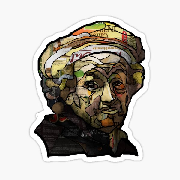 Rembrandt, self portrait as apostle Paul Sticker