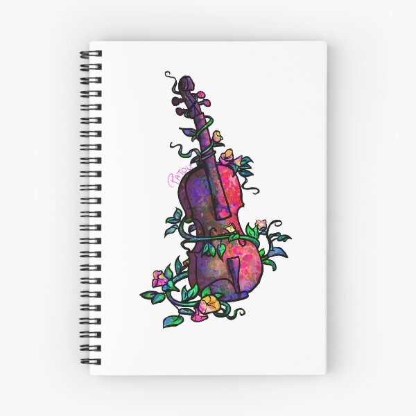 Item preview, Flowered Violin designed and sold by PatouGribouille.