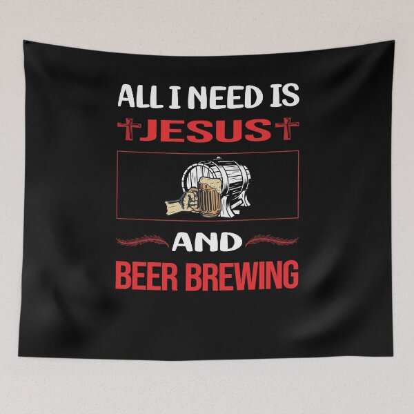 Item preview, Funny Jesus Beer Brewing designed and sold by DougPoulos.