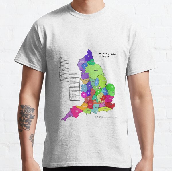 Condados históricos de Inglaterra Camiseta clásica