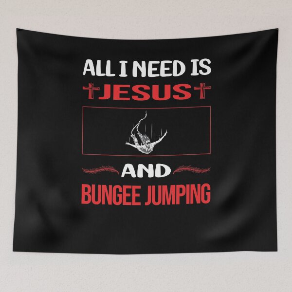 Item preview, Funny Jesus Bungee Jumping designed and sold by DougPoulos.