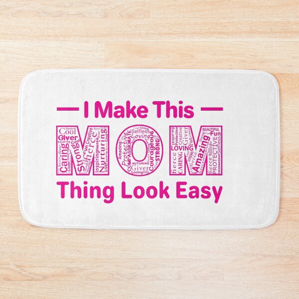 Item preview, MOM-I Make this MOM thing look easy - Creative MOM word cloud t-shirt designed and sold by PATPRO GRAPHICS.