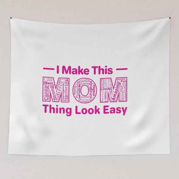 Item preview, MOM-I Make this MOM thing look easy - Creative MOM word cloud t-shirt designed and sold by PATPRO GRAPHICS.