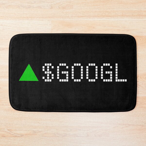 Item preview, Google Stock Ticker Green White Font designed and sold by frankyou.