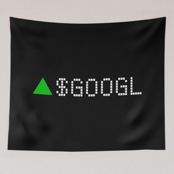 Item preview, Google Stock Ticker Green White Font designed and sold by frankyou.