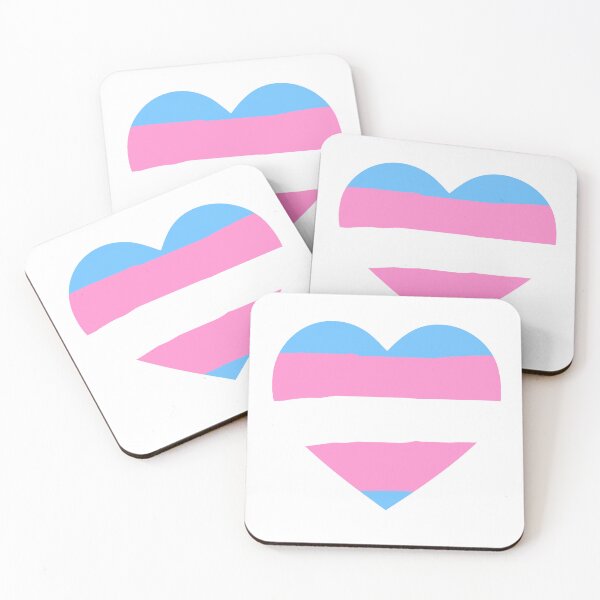 Item preview, Transgender Pride Flag Heart designed and sold by TheKryomancer.