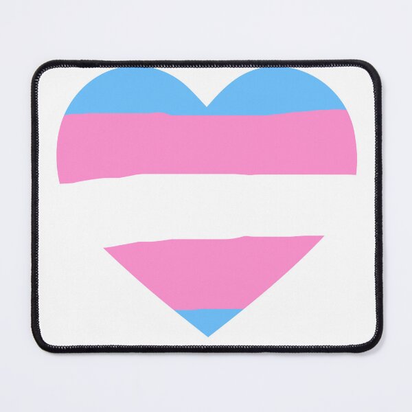 Item preview, Transgender Pride Flag Heart designed and sold by TheKryomancer.