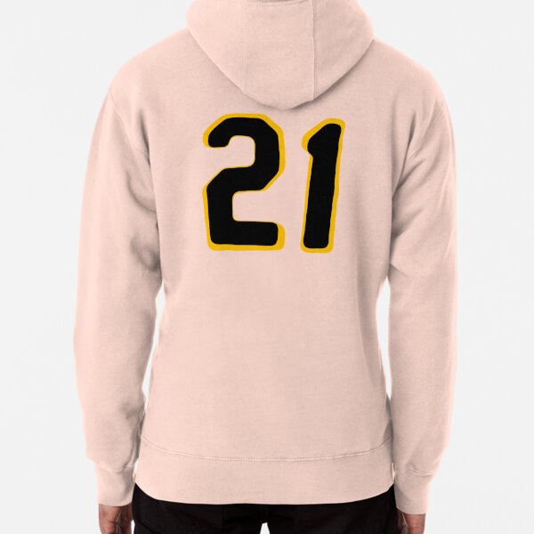 Roberto Clemente #21 Pullover Hoody L / Heather Black