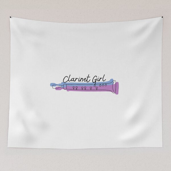 Item preview, Cute Clarinet Girl  Design For Clarinet Players And Music Lovers - Clarinet girl designed and sold by Funwithmusic.