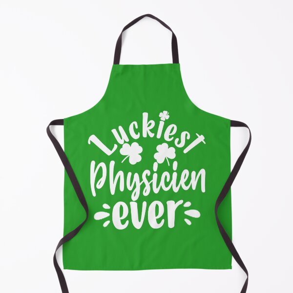 Aperçu de l'œuvre Cadeau drôle de jour de St Patrick pour le médecin: le médecin le plus chanceux de tous les temps créée et vendue par AMINE ★★★★★.