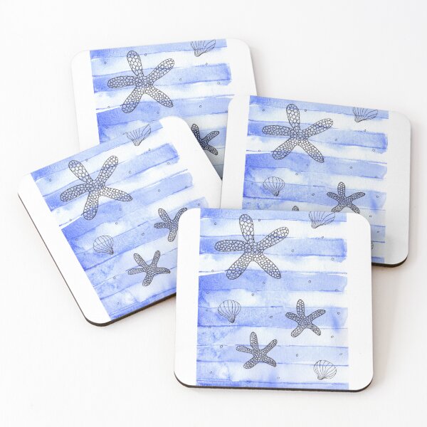 Item preview, Starfish Pattern with Stripes  designed and sold by Sandra Connelly.
