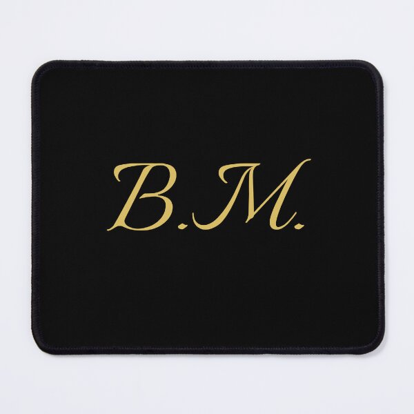 Artikelvorschau, BM-Initialen | Goldener Schriftzug | Personalisierte Geschenke entworfen und verkauft von Avo And Sriracha.