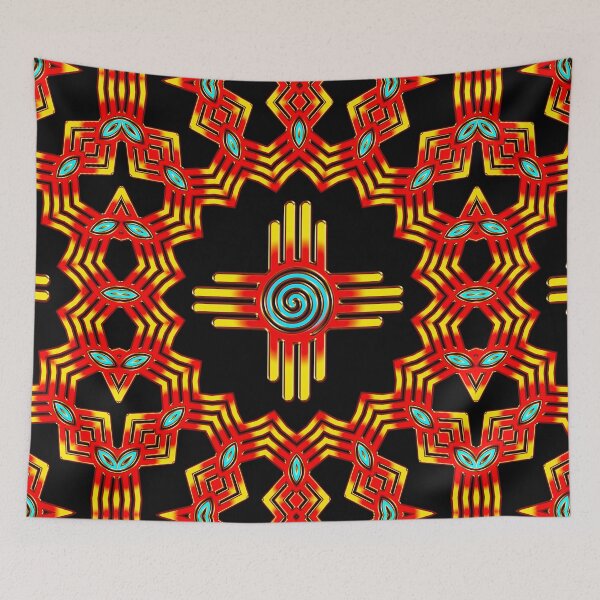 Item preview, Zia Sun, Symbol, Spiral, New Mexico, Flag designed and sold by nitty-gritty.