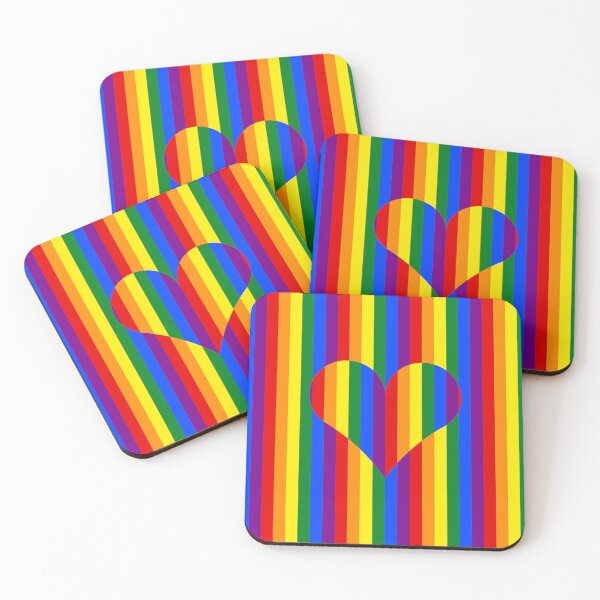 Item preview, LGBT Striped Heart designed and sold by kallyfactory.