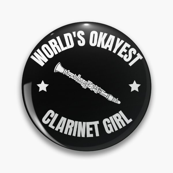 Item preview, World's Okayest Clarinet Girl For Clarinet Players And Music Lovers - Clarinet girl designed and sold by Funwithmusic.