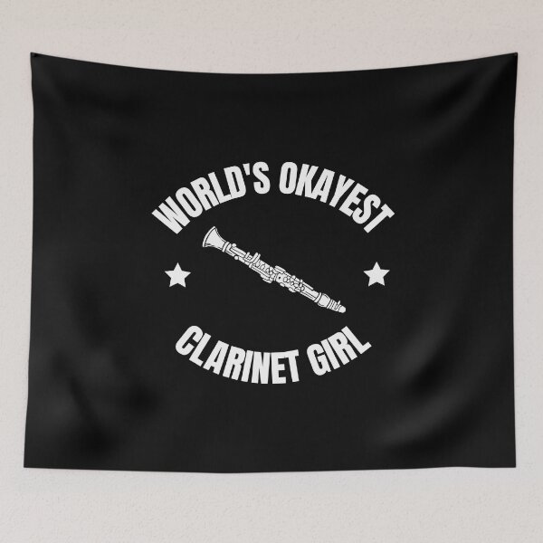Item preview, World's Okayest Clarinet Girl For Clarinet Players And Music Lovers - Clarinet girl designed and sold by Funwithmusic.