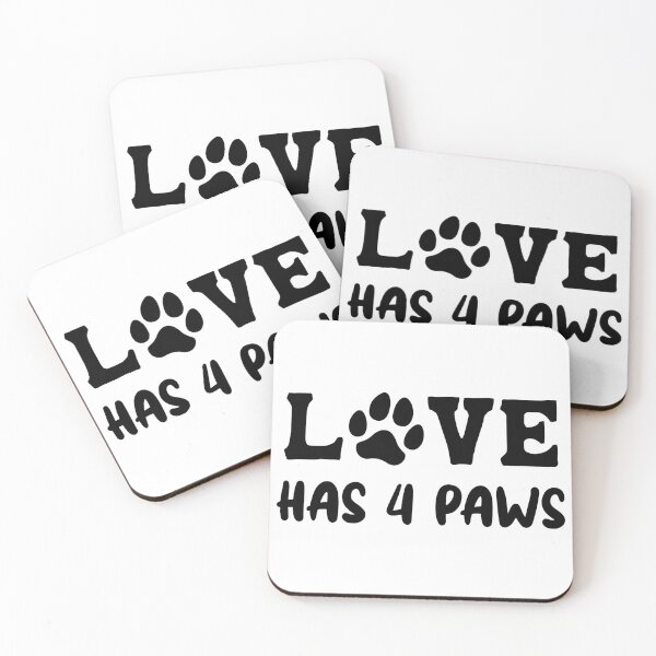 Item preview, love has 4 paws designed and sold by FauzIDEA.