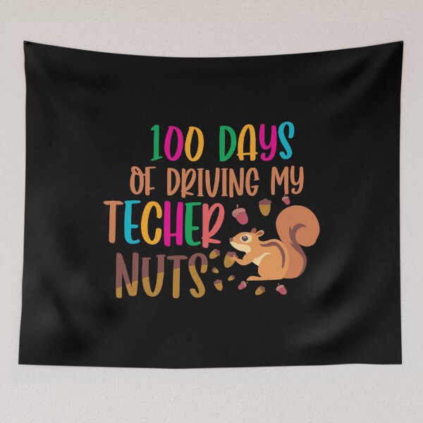 Item preview, 100 Day Of School Shirt driving my teacher nuts, teacher, 100 days of driving my teacher nuts designed and sold by plussorn.