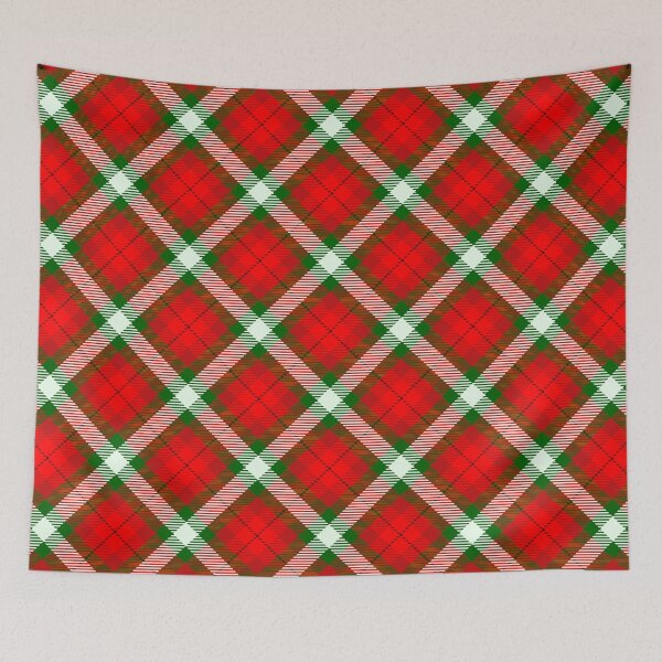 Item preview, Red Green white tartan patterns - checkerboard style and seamless background designed and sold by The-Meraki-Man.