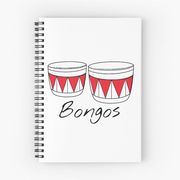 Item preview, Bongos Design for Drummers and Musicians - with white text designed and sold by Mindful-Designs.
