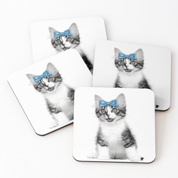 Item preview, Kitten Artwork - Baby animal Prints, Animals with Bowties, Nursery wall decor, Baby room prints, Animal art photography, Kitten Photo, Cat Art designed and sold by MrGiftee.
