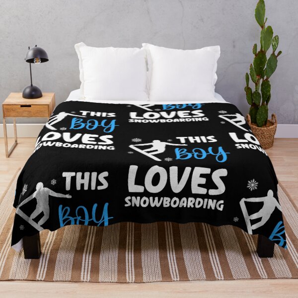 Item preview, This Boy Loves Snowboarding, Snowboarding Fan designed and sold by SportyDogShop.
