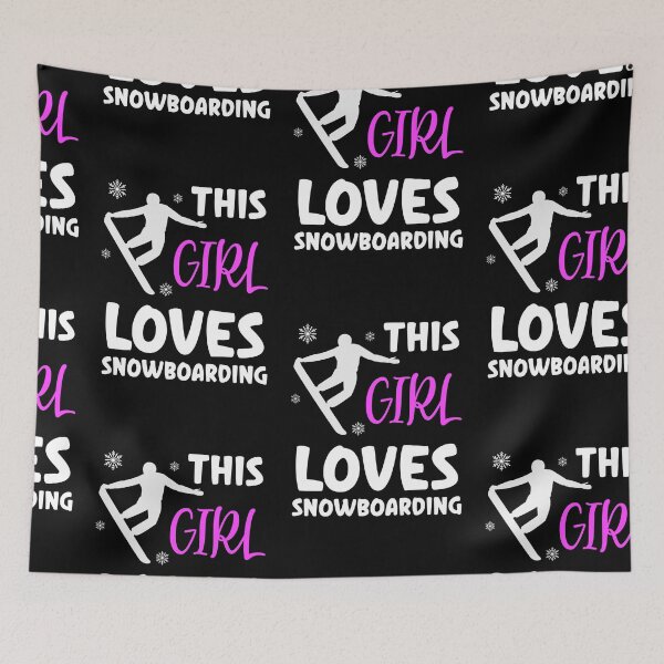 Item preview, This Girl Loves Snowboarding, Snowboarding Girl designed and sold by SportyDogShop.