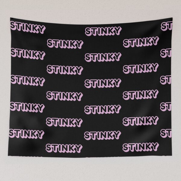 Item preview, uh oh stinky saying joke in pink designed and sold by ItsMemeMachine.