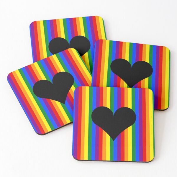 Item preview, LGBT Striped Heart designed and sold by kallyfactory.