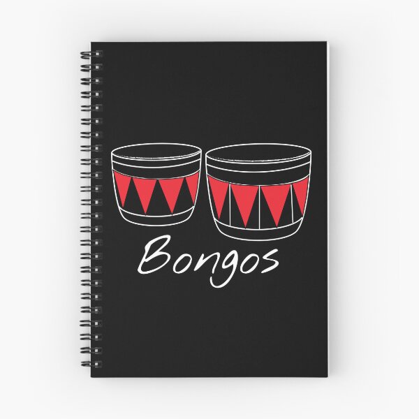 Item preview, Bongos Design for Drummers and Musicians - with black text designed and sold by Mindful-Designs.