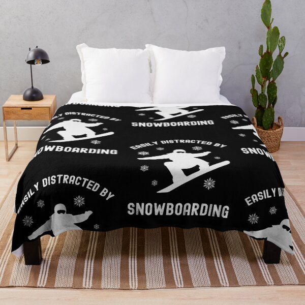 Item preview, Easily Distracted By Snowboarding, Snowboarding Fan designed and sold by SportyDogShop.