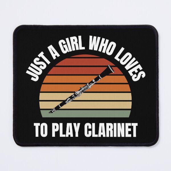 Item preview, Just A Girl Who Loves To Play Clarinet For Clarinet Players And Music Lovers - Clarinet girl designed and sold by Funwithmusic.