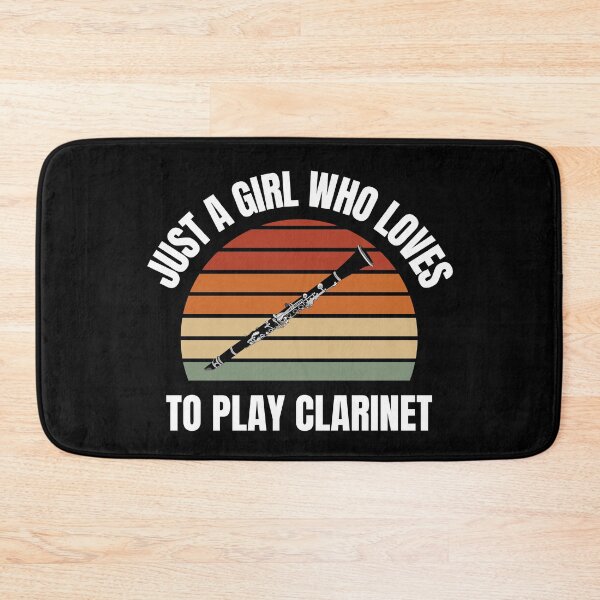 Item preview, Just A Girl Who Loves To Play Clarinet For Clarinet Players And Music Lovers - Clarinet girl designed and sold by Funwithmusic.