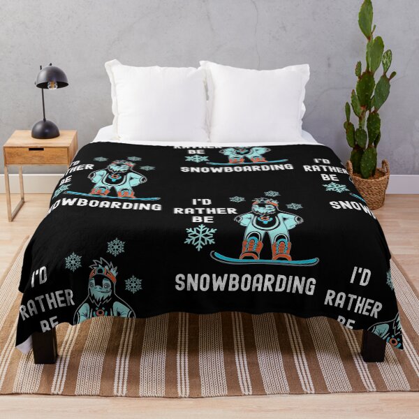 Item preview, Id Rather Be Snowboarding, Snowboarding Fan designed and sold by SportyDogShop.