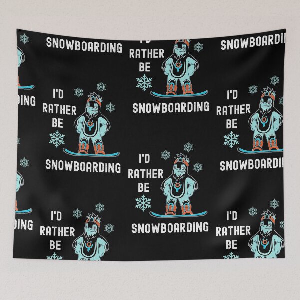 Item preview, Id Rather Be Snowboarding, Snowboarding Fan designed and sold by SportyDogShop.